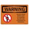 Signmission Safety Sign, OSHA WARNING, 5" Height, 7" Width, Do Not Enter When Light Is Flashing, Landscape OS-WS-D-57-L-12553 - alternate 1